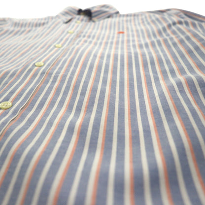 Brooks Brothers オックスフォード ボタンダウン シャツ XL ブルー REGENT ストライプ スーピマコットン