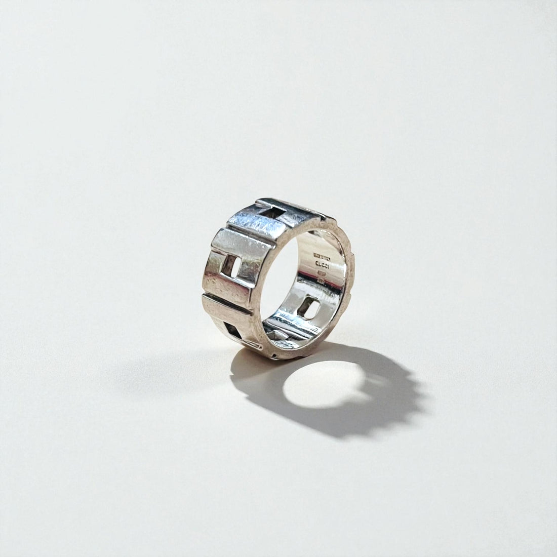 GUCCI モダニスト リング 指輪 22号 ワイド シルバー SILVER 925 イタリア製