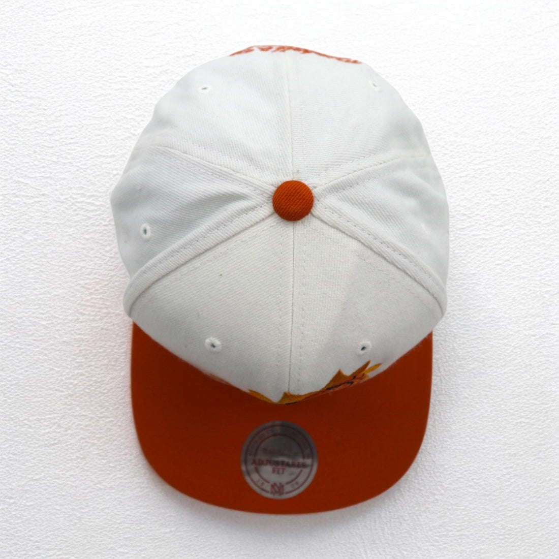 mitchell & ness スナップバック バイカラー ベースボールキャップ FREE アジャスタブル フィット ホワイト オレンジ NBA Phenix Suns