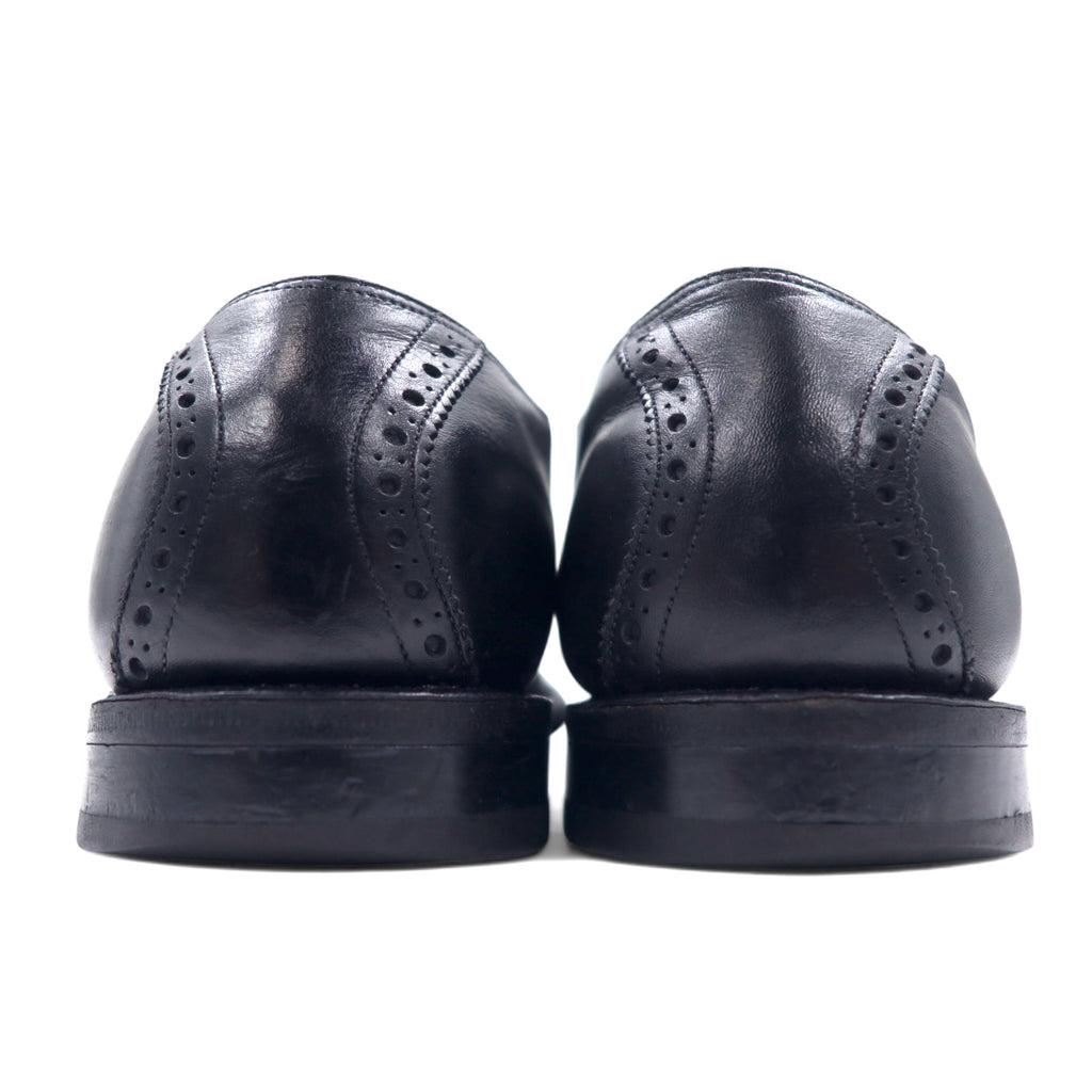 J&amp;M (Johnston &amp; Murphy) USA made 70's saddle shoes, size 28.5cm, black leather, Aristocraft 23741