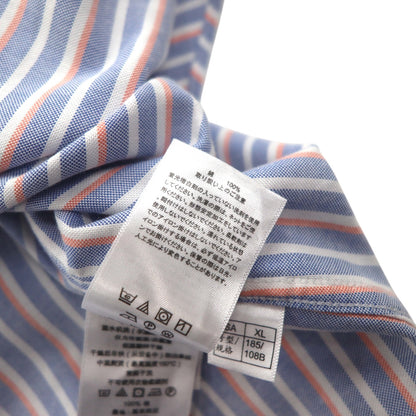 Brooks Brothers オックスフォード ボタンダウン シャツ XL ブルー REGENT ストライプ スーピマコットン