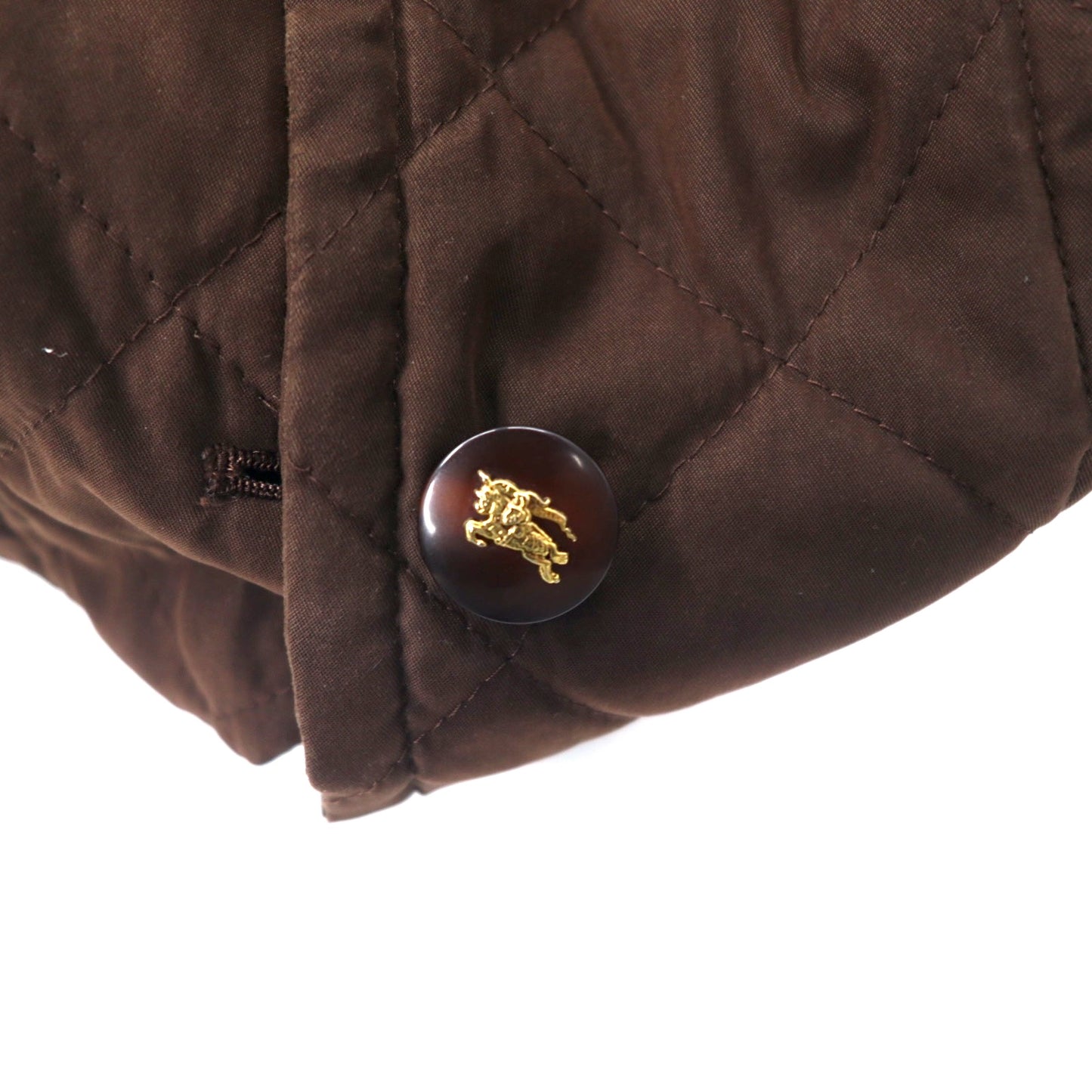 Burberrys オールド リバーシブル シルク 総柄 キルティングジャケット 5 ブラウン ポリエステル 中綿 日本製