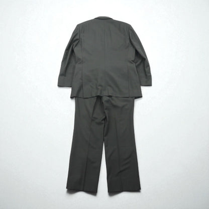 LANVIN 90年代 ダブルブレスト ピークドラペル スーツ ブレザー セットアップ L メタルボタン ワイド