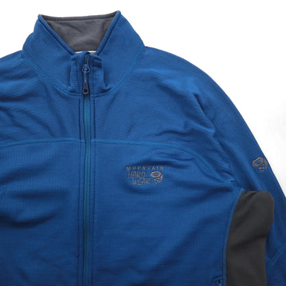 MOUNTAIN HARDWEAR ポーラテック POLARTEC フリースジャケット L ネイビー DESNA GRID FULL ZIP JACKET OM6454