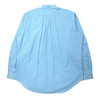 RALPH LAUREN XLT TALL button-down shirt in blue gingham check cotton with small pony embroidery
