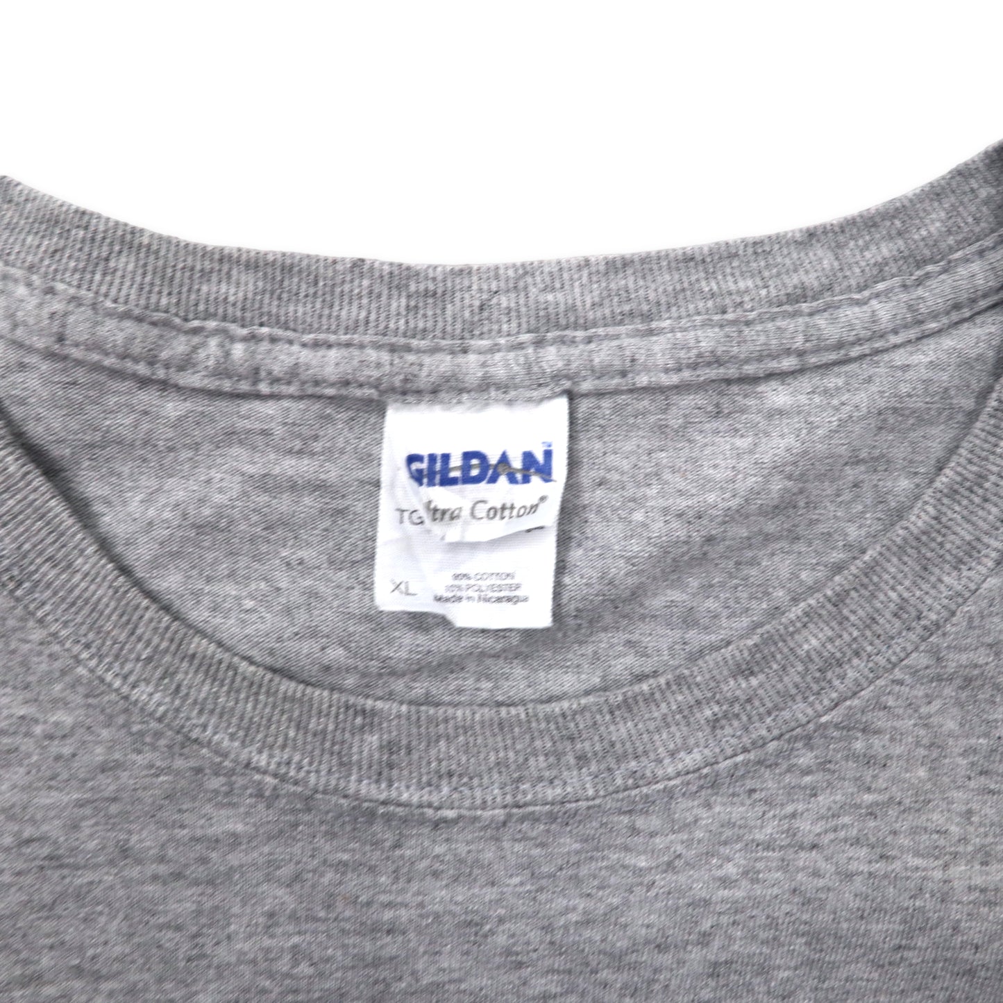GILDAN プリントTシャツ XL グレー コットン B&M HARDWOOD ビッグサイズ