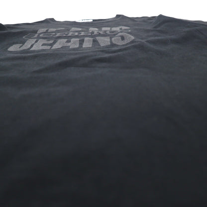 ICEBERG JEANS Made in Italy 90s Logo Print T-Shirt L Black Cotton