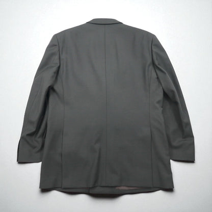 LANVIN 90年代 ダブルブレスト ピークドラペル スーツ ブレザー セットアップ L メタルボタン ワイド