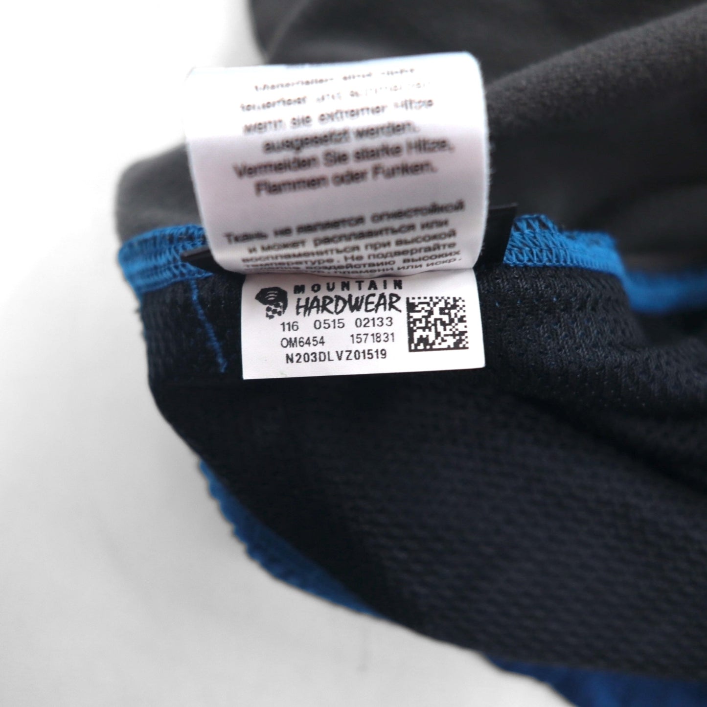 MOUNTAIN HARDWEAR ポーラテック POLARTEC フリースジャケット L ネイビー DESNA GRID FULL ZIP JACKET OM6454