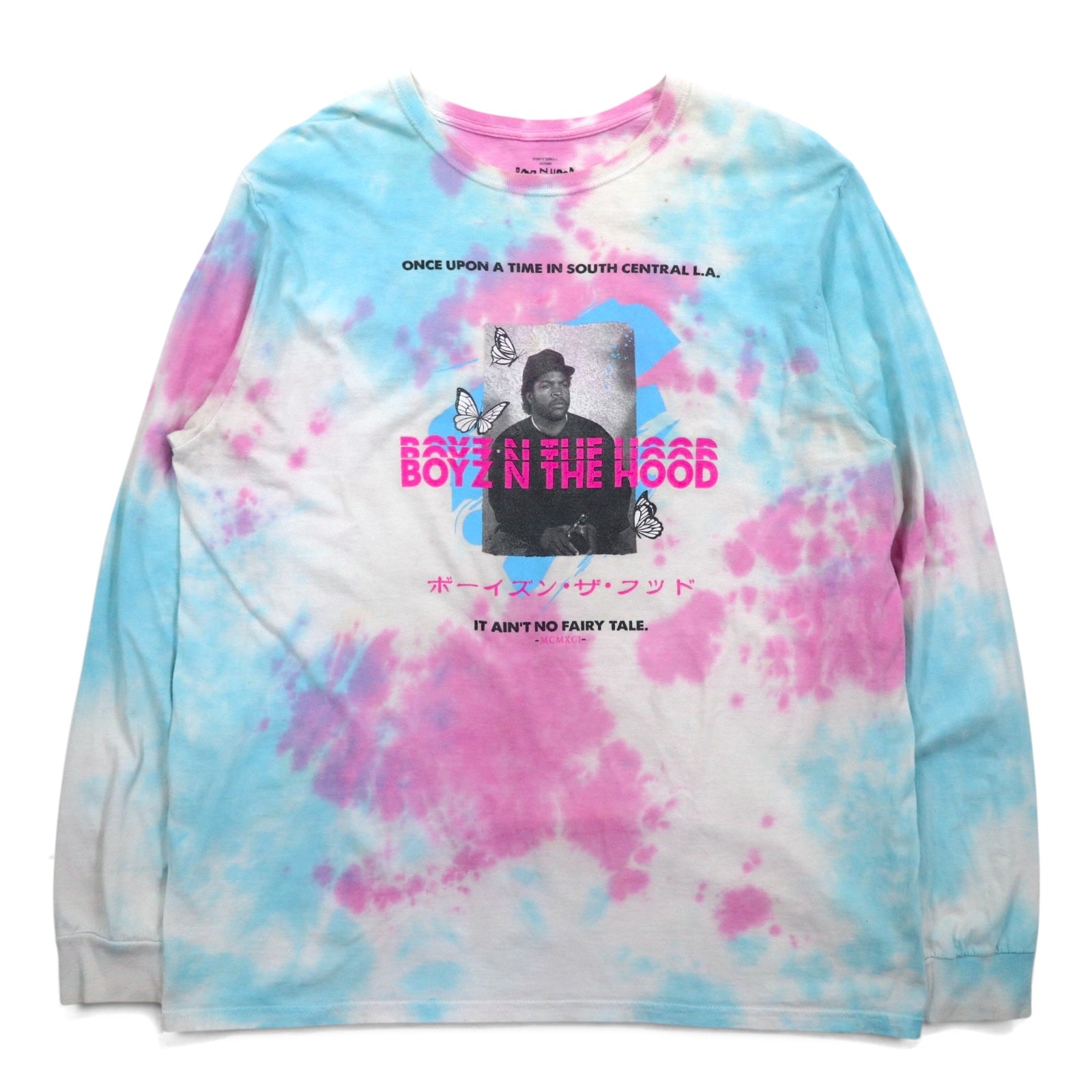 BOYZ N THE HOOD 90s Movie ICE CUBE Hip Hop Long Sleeve T-Shirt Long TL Tie-dye NWA
