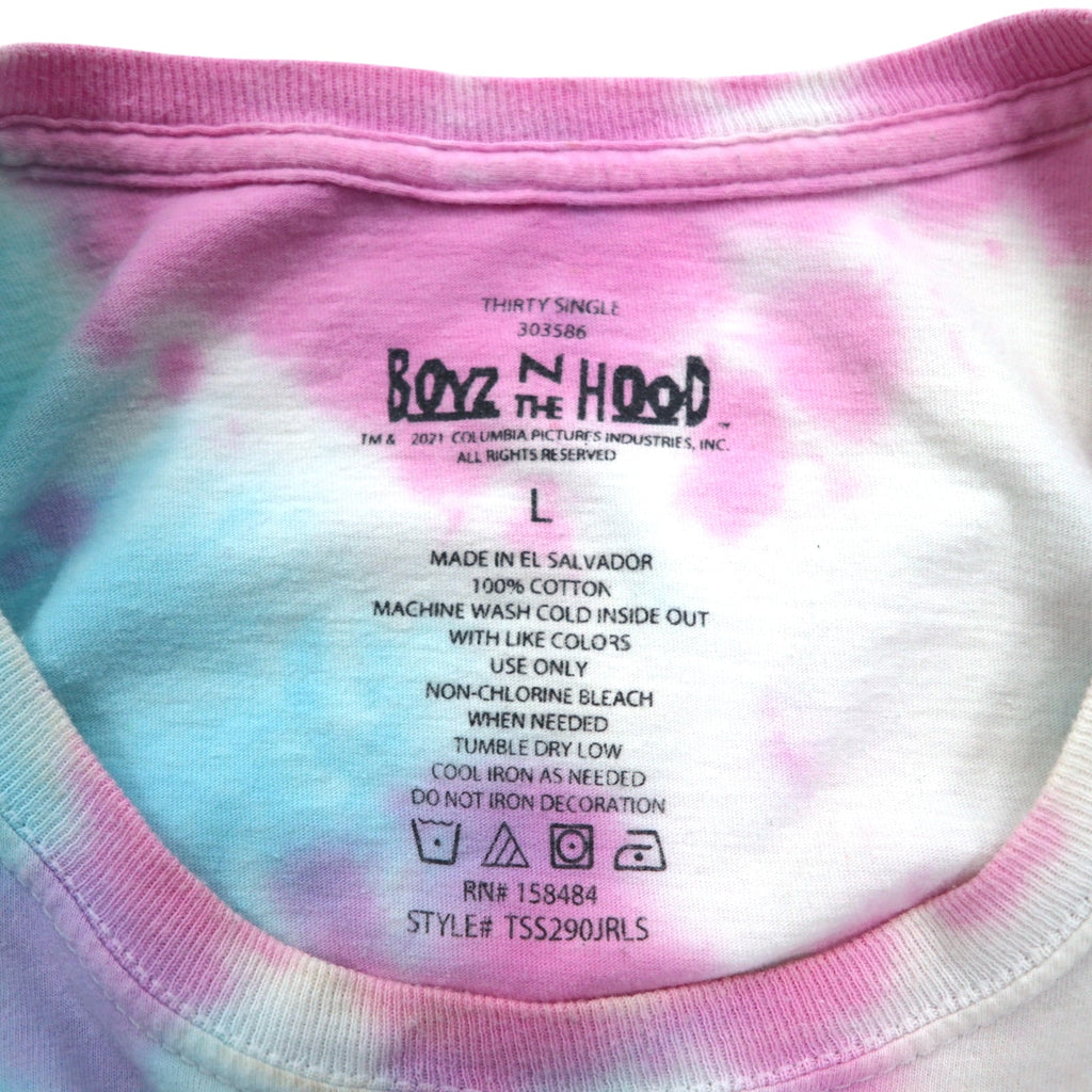BOYZ N THE HOOD 90s Movie ICE CUBE Hip Hop Long Sleeve T-Shirt Long TL Tie-dye NWA