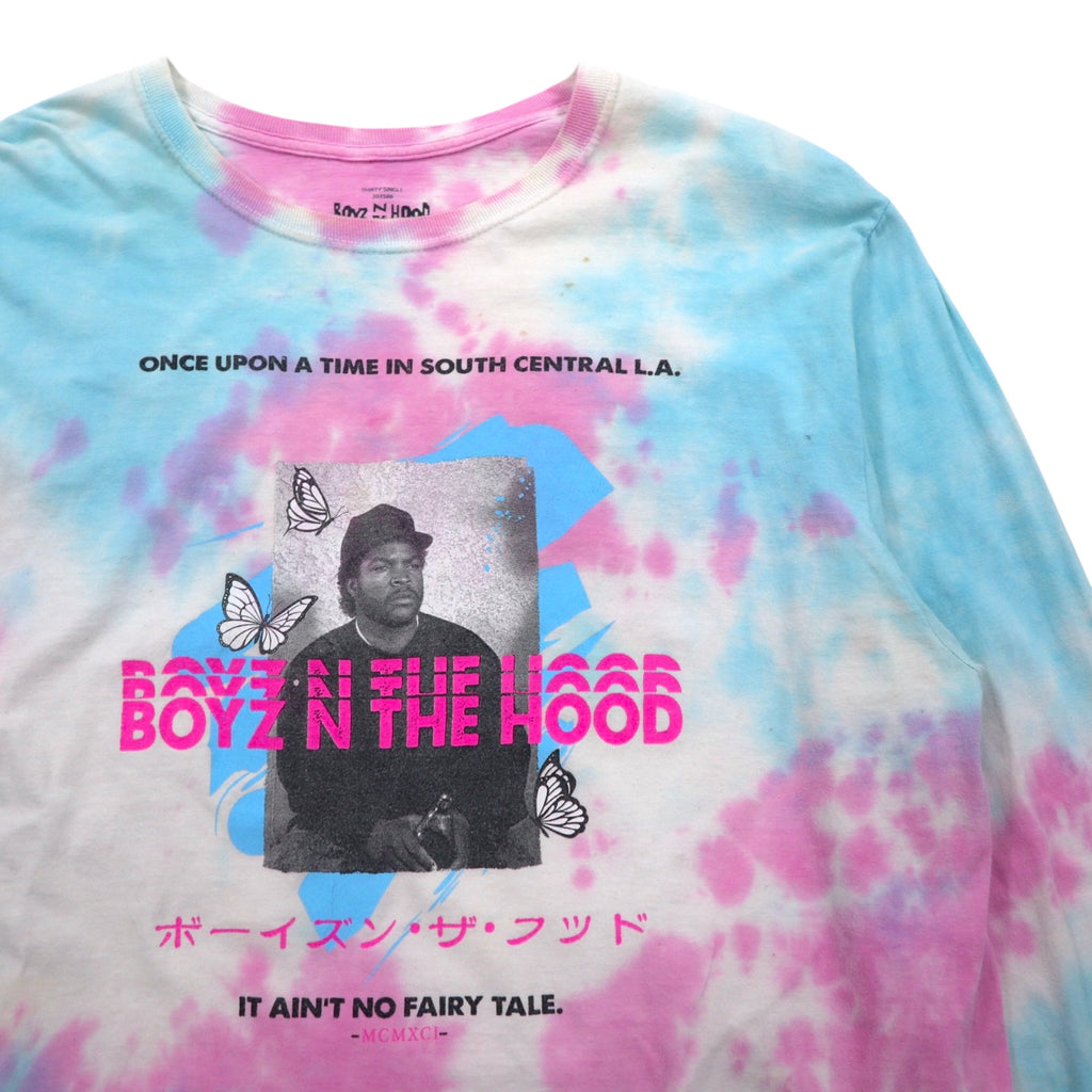 BOYZ N THE HOOD 90s Movie ICE CUBE Hip Hop Long Sleeve T-Shirt Long TL Tie-dye NWA