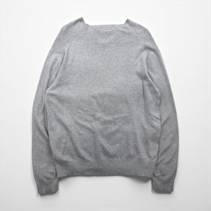 Polo Ralph Lauren Vネック ピマコットン ニット セーター L グレー スモールポニー刺繡