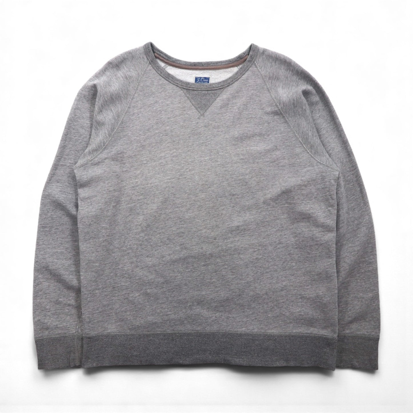 J.CREW 前V ヴィンテージ加工 ブランク スウェット トレーナー L グレー VINTAGE FLEECE クルーネック
