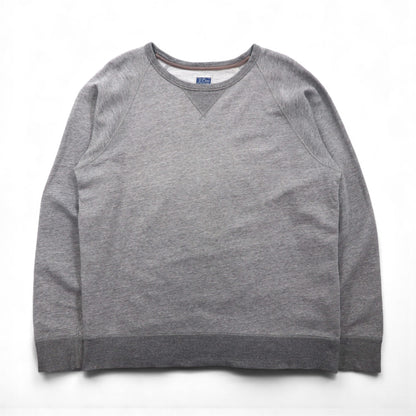 J.CREW 前V ヴィンテージ加工 ブランク スウェット トレーナー L グレー VINTAGE FLEECE クルーネック