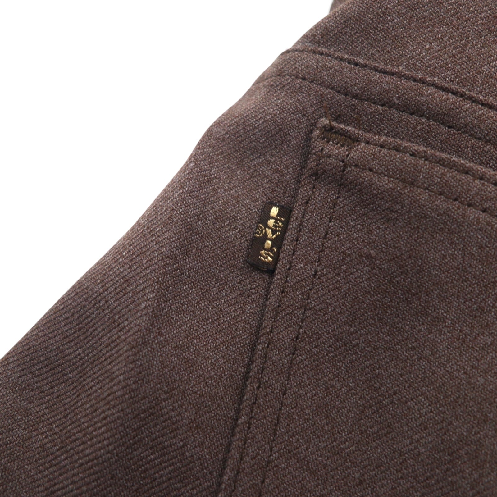 Levi's 1990s Made in USA STA-PREST Bootcut Pants, Size L, Brown, 10517 9127, SCOVILL Zipper