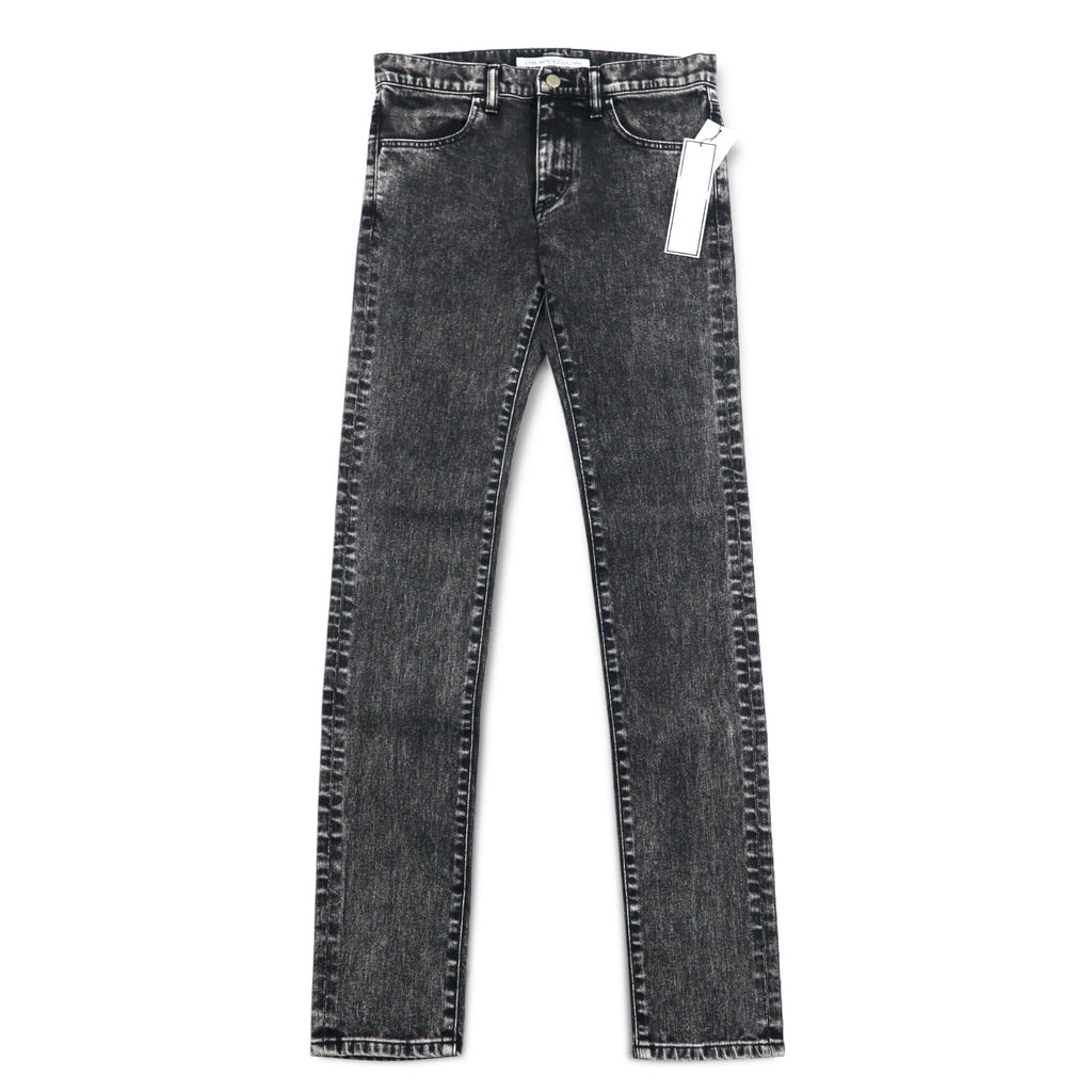 JOHN LAWRENCE SULLIVAN Chemical Wash Skinny Denim Pants L Black Grey 2B011 14-48 Made in Japan Unused