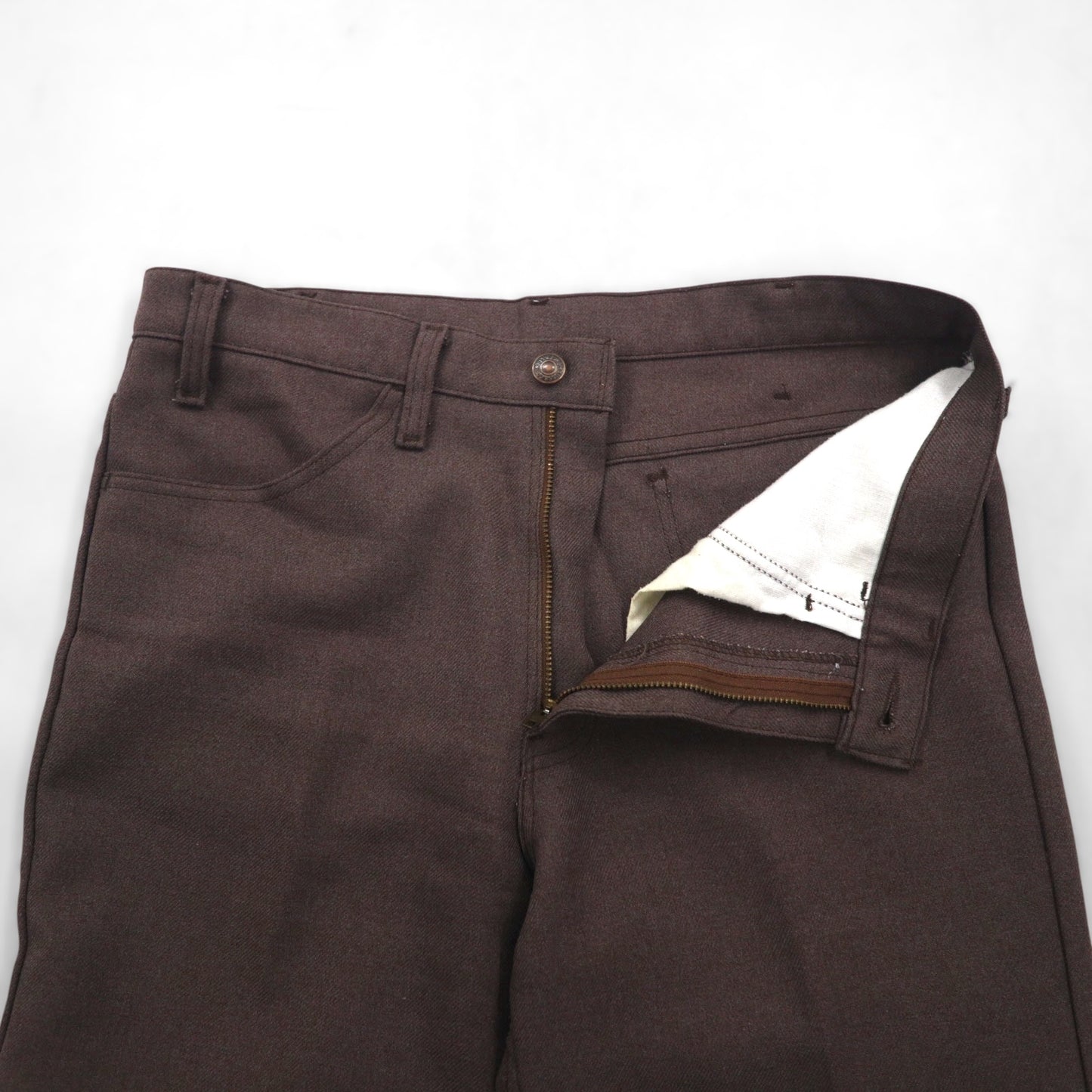 Levi's 90年代 USA製 スラックス STA-PREST スタプレ ブーツカット パンツ L ブラウン 10517 9127  SCOVILLジップ