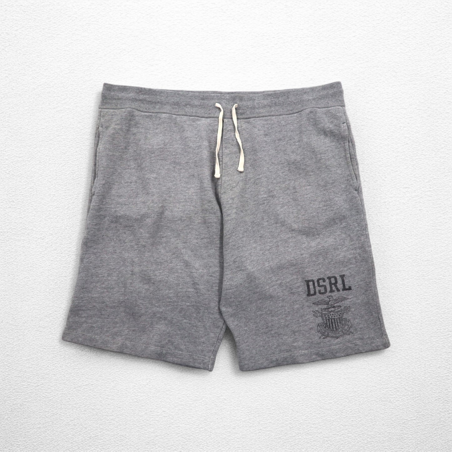 DENIM & SUPPLY RALPH LAUREN スウェット ショートパンツ ハーフパンツ L グレー 染み込みプリント DSRL