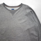 J.CREW 前V ヴィンテージ加工 ブランク スウェット トレーナー L グレー VINTAGE FLEECE クルーネック