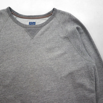 J.CREW 前V ヴィンテージ加工 ブランク スウェット トレーナー L グレー VINTAGE FLEECE クルーネック