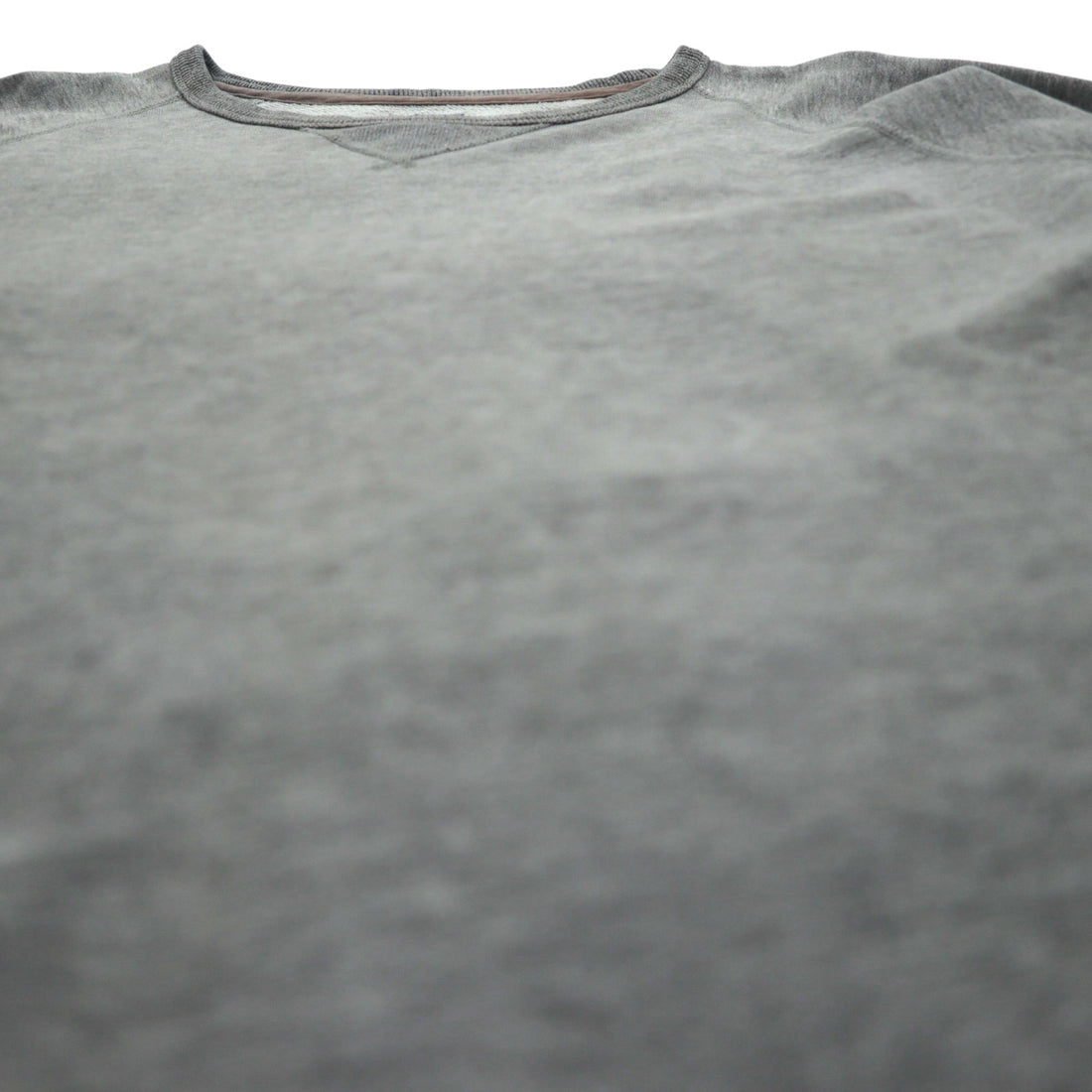 J.CREW Blank Sweatshirt (Size L) with Vintage-Tone Front V and Vintage Fleece Crew Neck