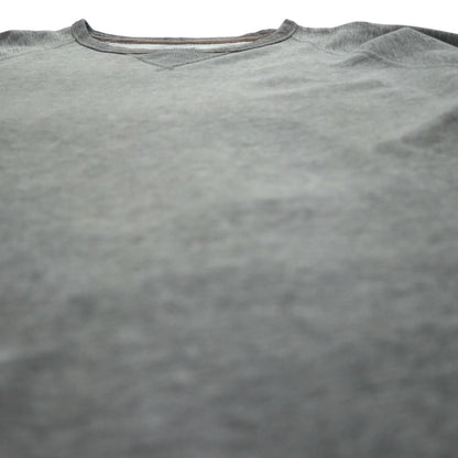 J.CREW 前V ヴィンテージ加工 ブランク スウェット トレーナー L グレー VINTAGE FLEECE クルーネック