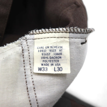 Levi's 90年代 USA製 スラックス STA-PREST スタプレ ブーツカット パンツ L ブラウン 10517 9127  SCOVILLジップ