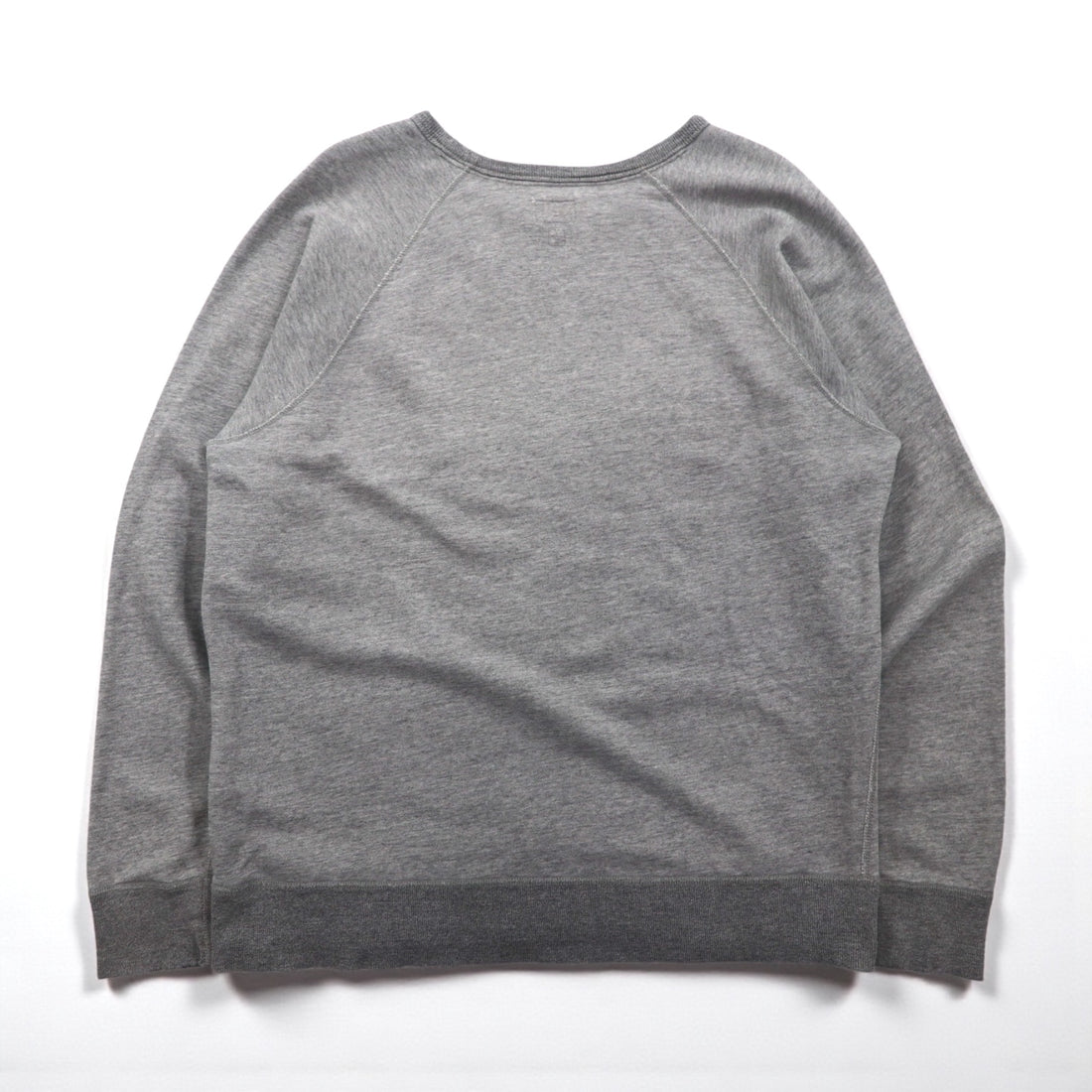 J.CREW Blank Sweatshirt (Size L) with Vintage-Tone Front V and Vintage Fleece Crew Neck