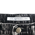 JOHN LAWRENCE SULLIVAN Chemical Wash Skinny Denim Pants L Black Grey 2B011 14-48 Made in Japan Unused