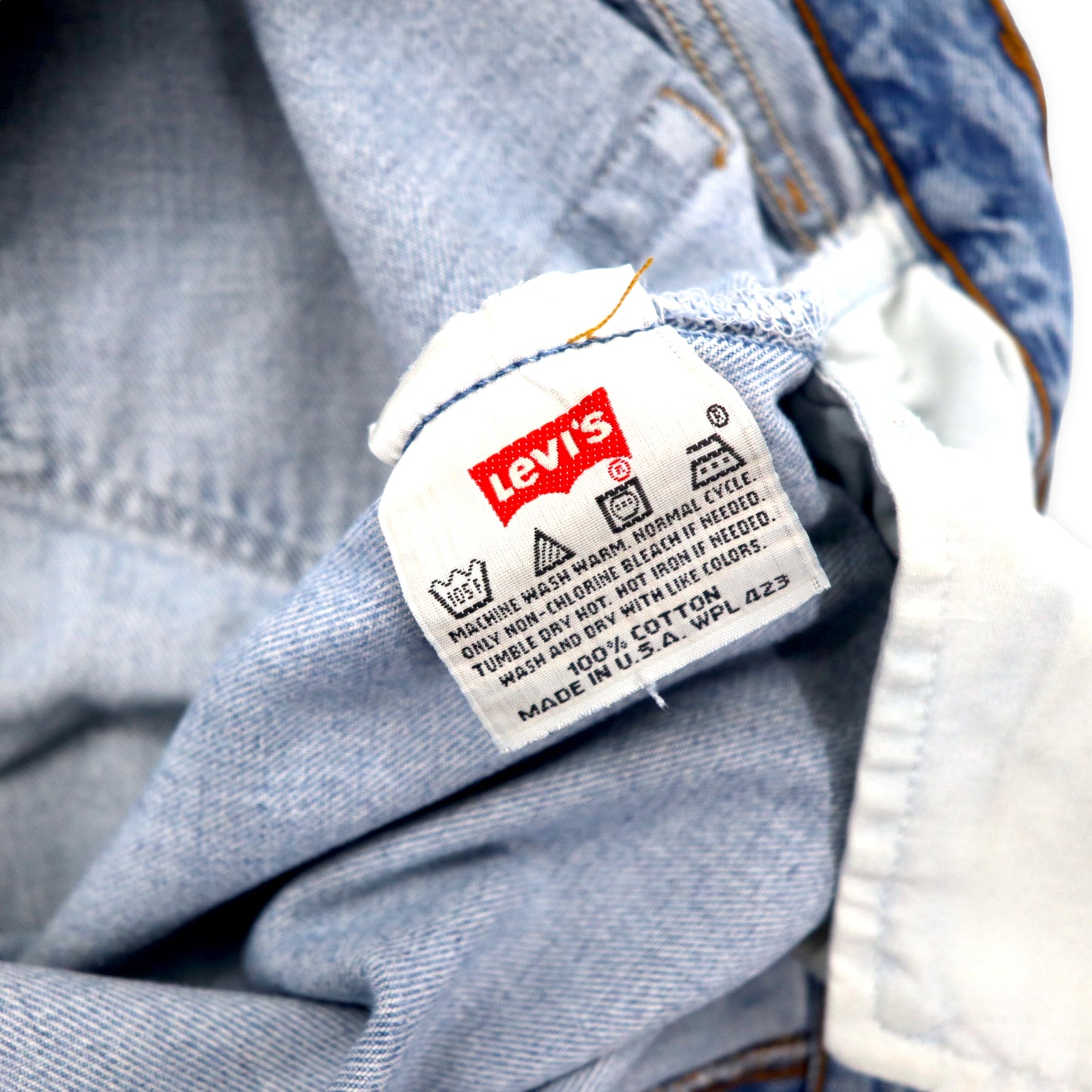 Levi's USA製 90年代 501 デニムパンツ 38 ブルー アイスウォッシュ ボタン裏514 501-0193