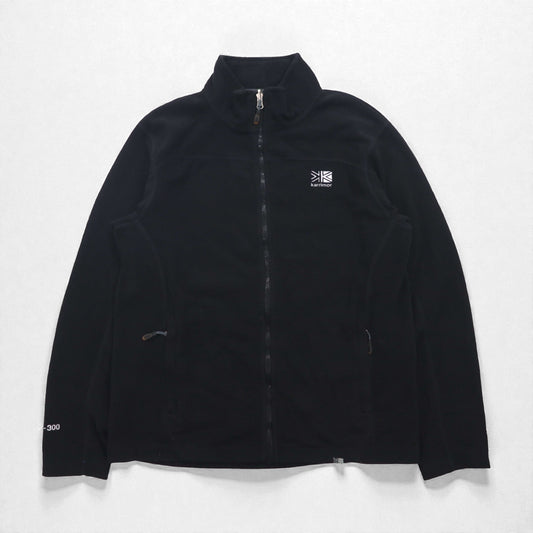 karrimor フルジップ フリースジャケット L ブラック ジップポケット KS-300