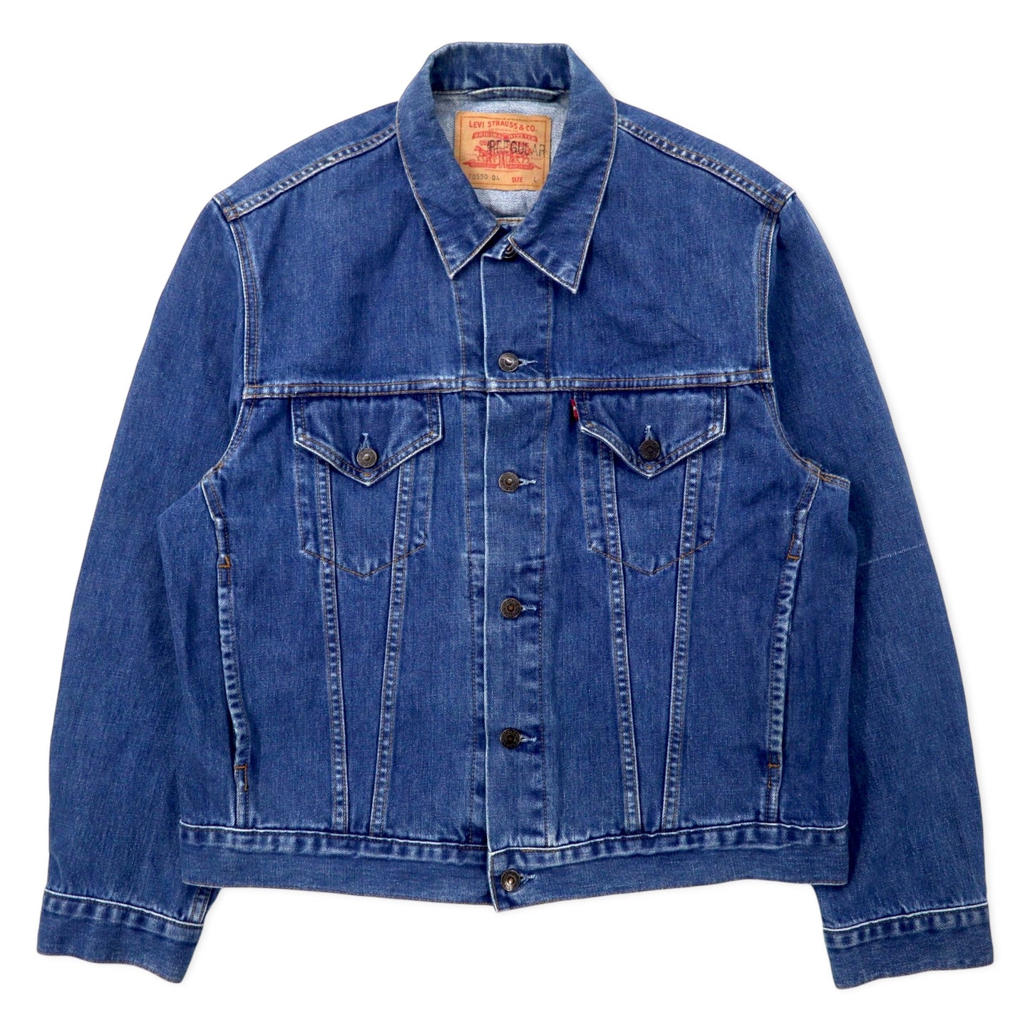 Levi's ユーロリーバイス デニムジャケット Gジャン L ブルー コットン 70550-0414 チュニジア製