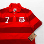 NIKE ボーダー ポロシャツ M レッド コットン Manchester United FC マンチェスター ユナイテッドFC 543972-605 未使用品