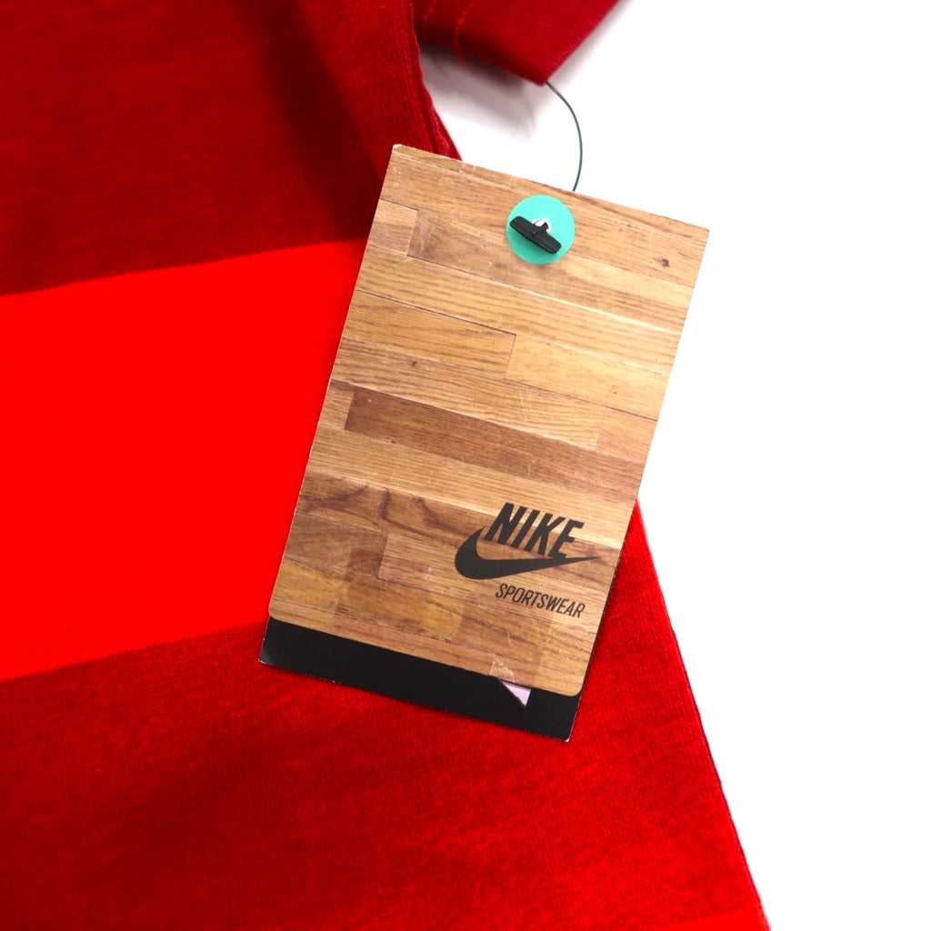 NIKE ボーダー ポロシャツ M レッド コットン Manchester United FC マンチェスター ユナイテッドFC 543972-605 未使用品