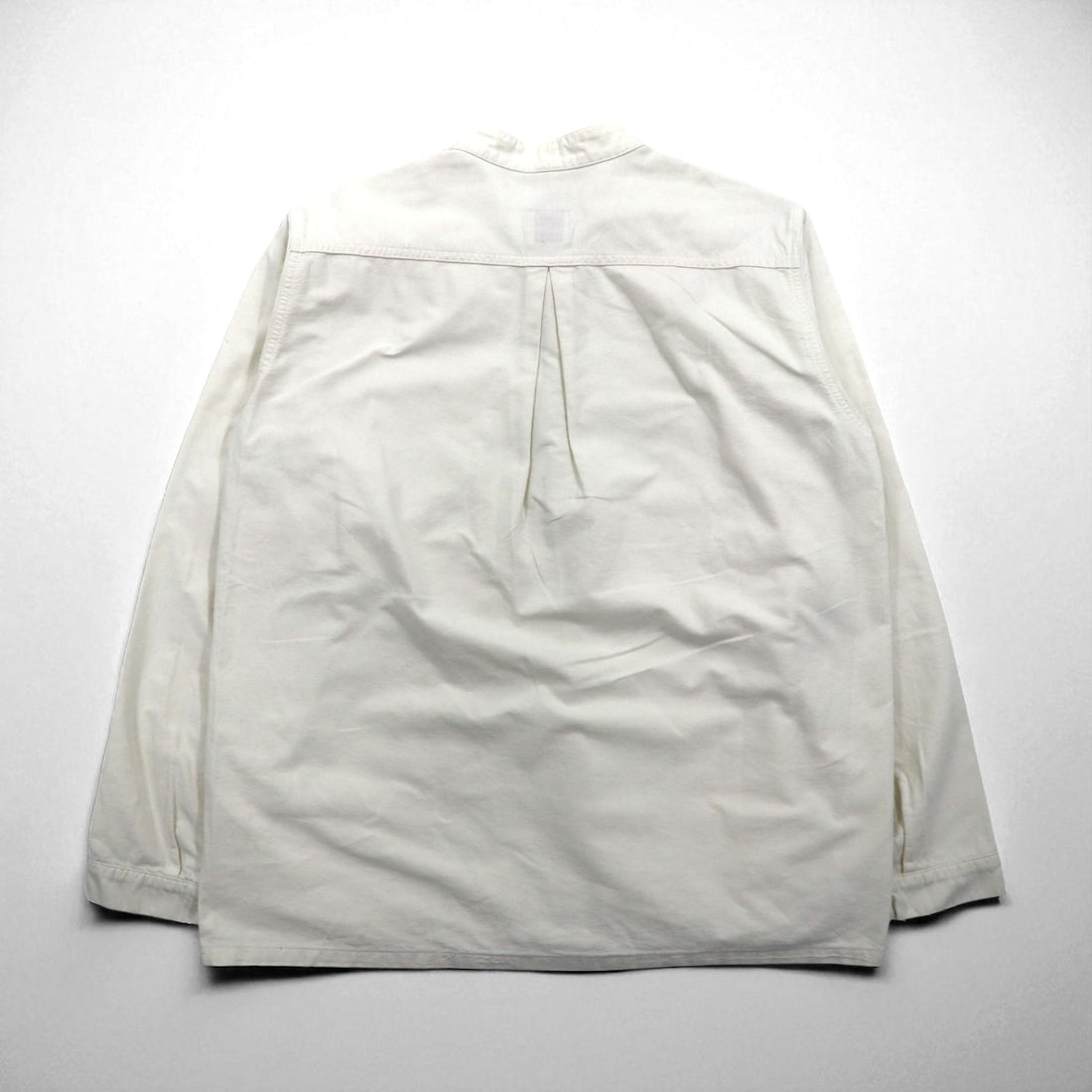 KEMPEL Made in Japan Stand Collar Pullover Shirt, Size L, Band Collar, Chest Pocket, 019-492-52