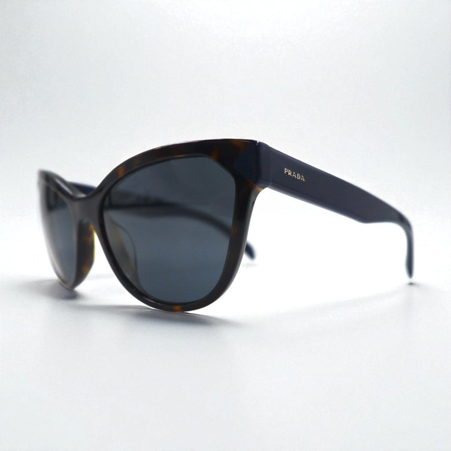 PRADA Italian-Made Fox Sunglasses, Brown, SPR21S-F, 56-19, 2AU-2K1, 140mm, 3N