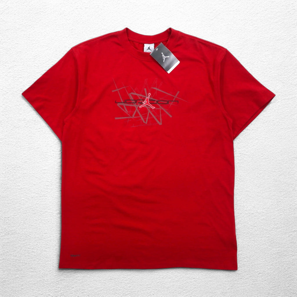JORDAN BRAND ( NIKE ) 00年代 ジャンプマン Tシャツ M レッド コットン 未使用品
