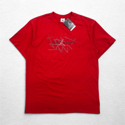 JORDAN BRAND (NIKE) 00s Jumpman T-shirt M Red Cotton Unused