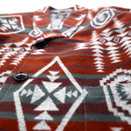 GLAD HAND Made in Japan FONTIER JACKET Jacquard Tailored Jacket, Leather, Size S, Native American Print, BYGH-16-AW-10