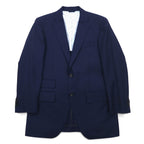 azabu tailor × loro Piana 2B テーラードジャケット S ネイビー ウール 裏地ドット 日本製