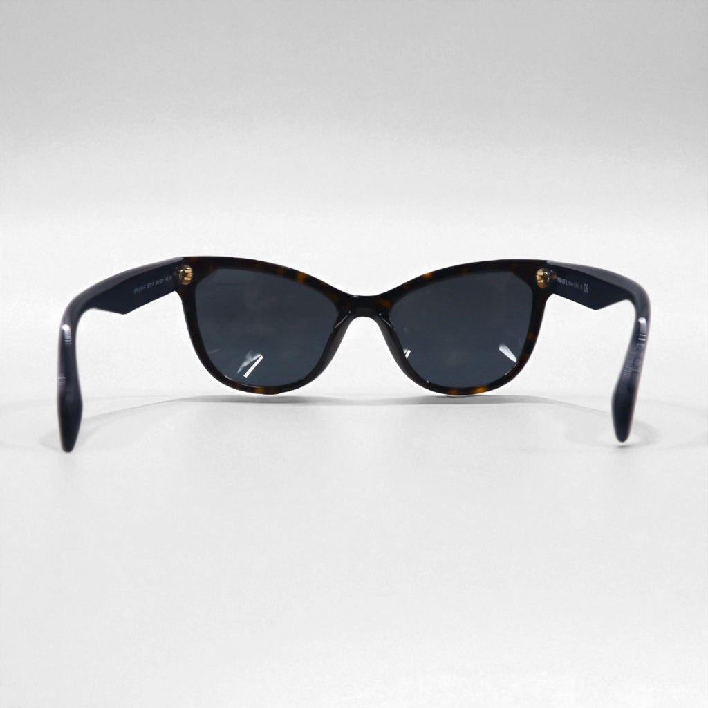 PRADA Italian-Made Fox Sunglasses, Brown, SPR21S-F, 56-19, 2AU-2K1, 140mm, 3N