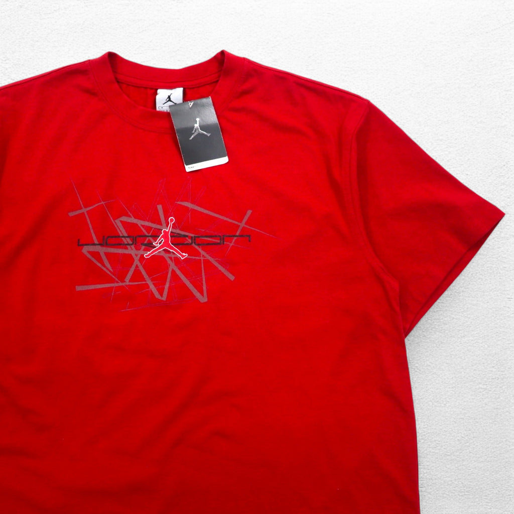 JORDAN BRAND ( NIKE ) 00年代 ジャンプマン Tシャツ M レッド コットン 未使用品