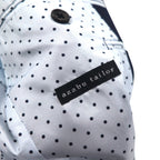 azabu tailor × loro Piana 2B テーラードジャケット S ネイビー ウール 裏地ドット 日本製