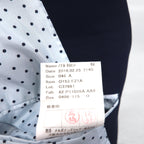 azabu tailor × loro Piana 2B テーラードジャケット S ネイビー ウール 裏地ドット 日本製