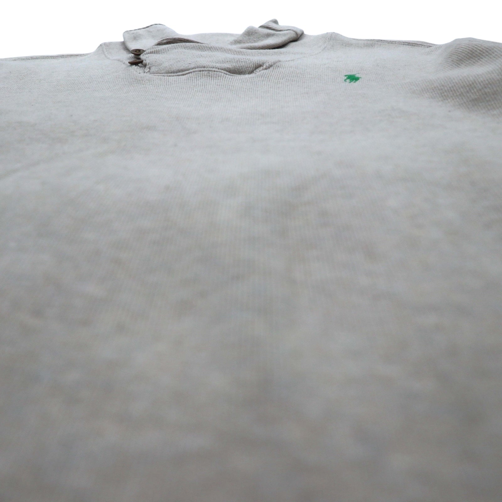 Polo Ralph Lauren 90年代 ショールカラー スウェット トレーナー XL ベージュ スモールポニー刺繡