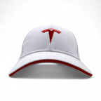TESLA 6 Panel Cap 58cm Belt White Cotton