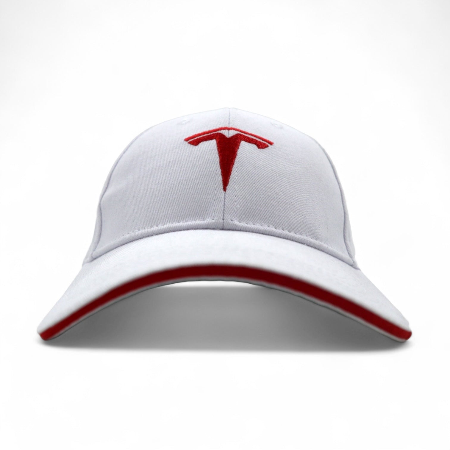 TESLA 6 Panel Cap 58cm Belt White Cotton