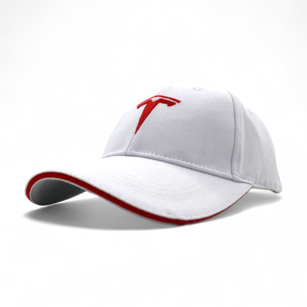 TESLA 6 Panel Cap 58cm Belt White Cotton