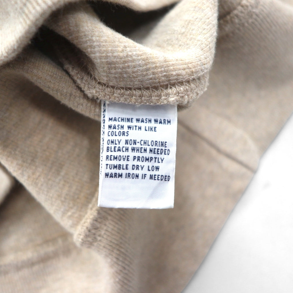 Polo Ralph Lauren 90年代 ショールカラー スウェット トレーナー XL ベージュ スモールポニー刺繡